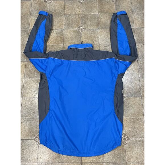 Helly Hansen Jacket Mens X-Large Blue Gray Full Zip Coat Removable Sleeves - Picture 5 of 14